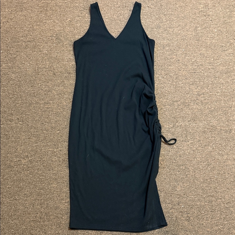 a new day Black Ribbed Tank Top
